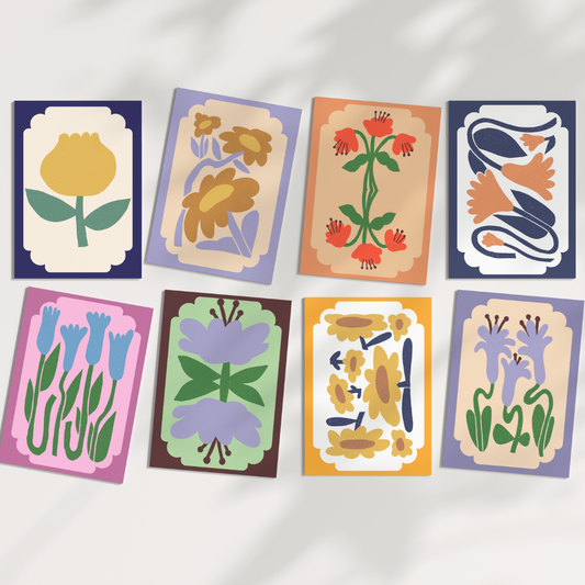 Vintage floral gift card