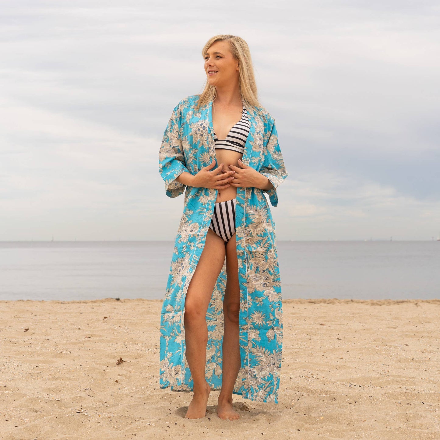 Avya' Women's Cotton Kimono Robe
